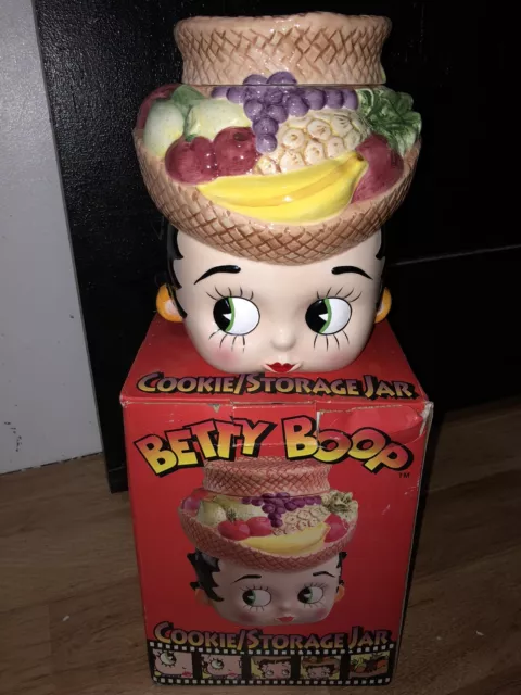 Betty Boop Fruit Basket Hat Cookie Jar