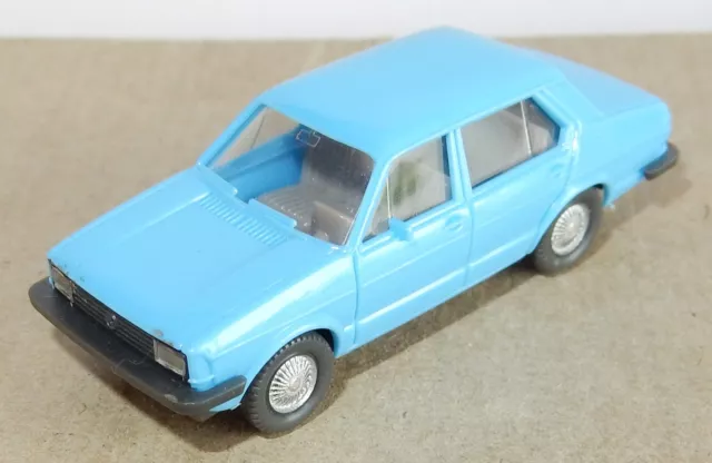Rare Micro WIKING Ho 1/87 VW Volkswagen Jetta Light Blue Inside Grey #10050