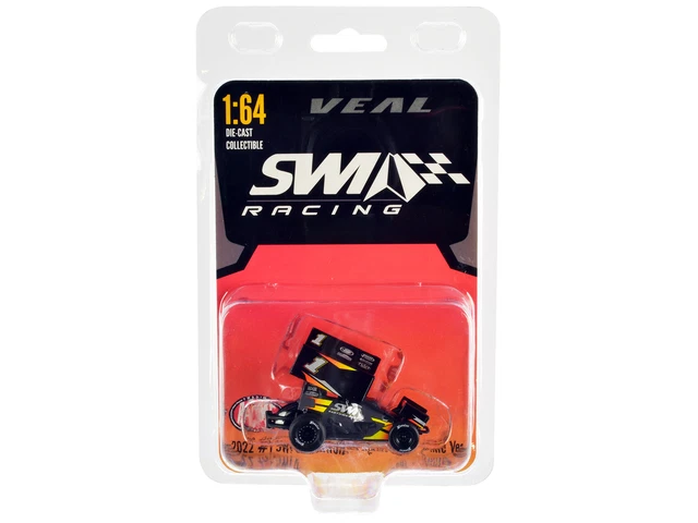 Winged Sprint Car #1 Jamie SWI Engineering Racing Team 1/64 Diecast Model Car