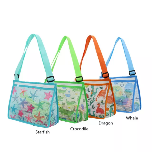 fr Children Portable Children Baby Beach Sand Toy Net Bag Sundries Mesh Handbag 2