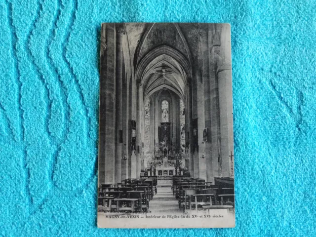 Postcard - Magny En Vexin - Church Interior - Tbe
