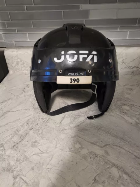 Vintage Jofa 390 Sr Hockey Helmet Black  6 3/4-7 3/8