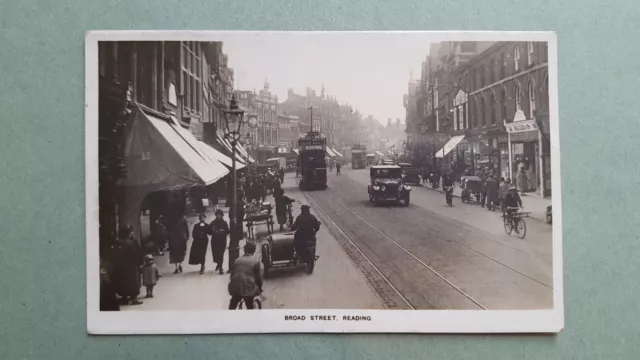 Broad Street, Reading - old RP street view postcard