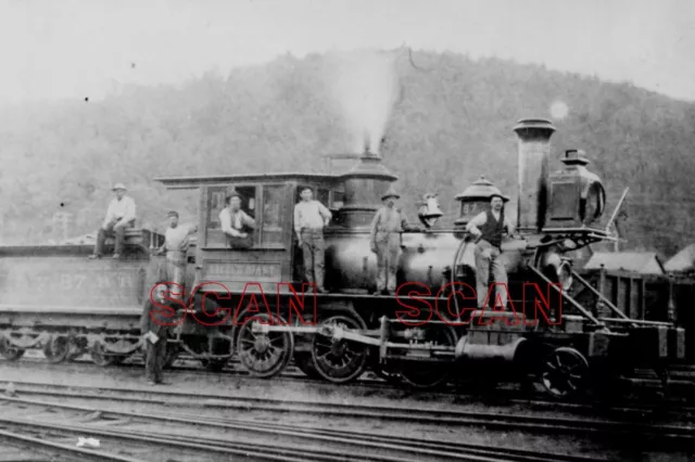 2D333 2NDGEN RP 1888/1960s LEHIGH VALLEY RAILROAD 260 LOCO #87 ' LITTLE GIANT '