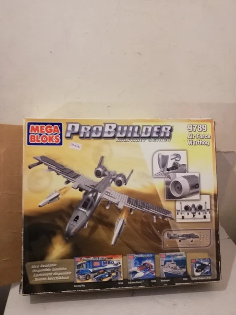 MEGA BLOKS 9789 Air Force Warthog Probuilder Military Series Aircraft