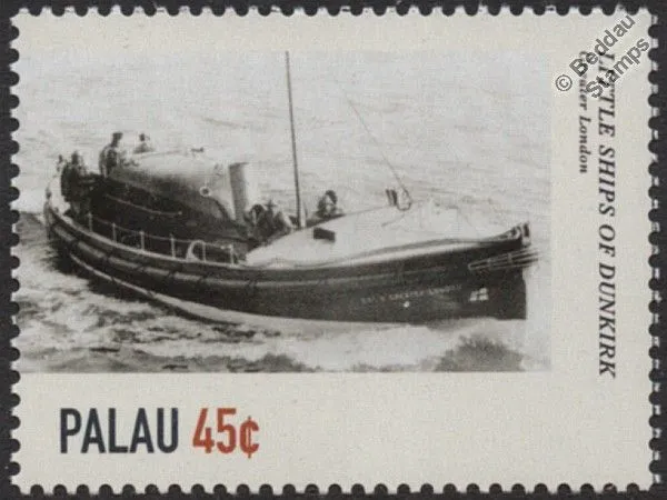 GREATER LONDON (Adesi) RNLI Lifeboat WWII Little Ships of Dunkirk Stamp