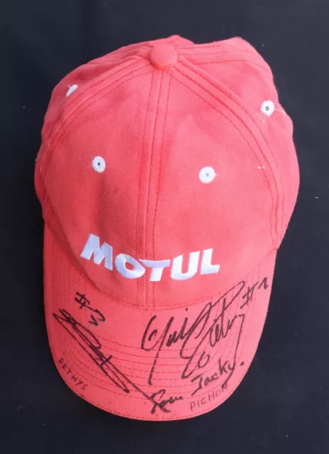 Casquette signée MOTUL Bethys Pichon moto Chauche 2003 SIGNED HAT CAP