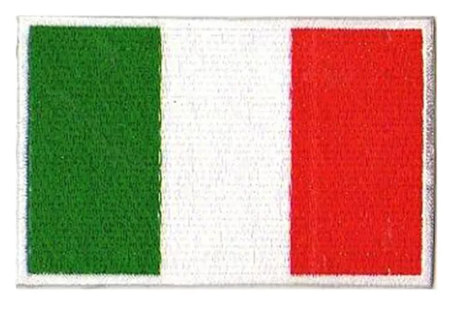Patche drapeau Italie Italien écusson patch brodé thermocollant blason calcio