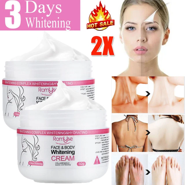 2Pack Dark Skin Whitening Cream Full Body Face Bleaching Lightening Brightening