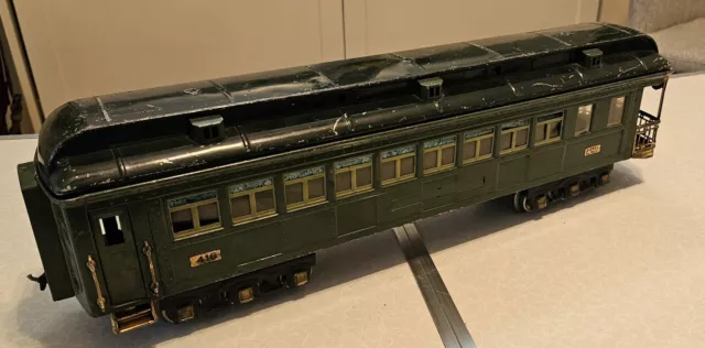 Lionel Prewar Standard Gauge 416 New York green state observation car 1929 C6