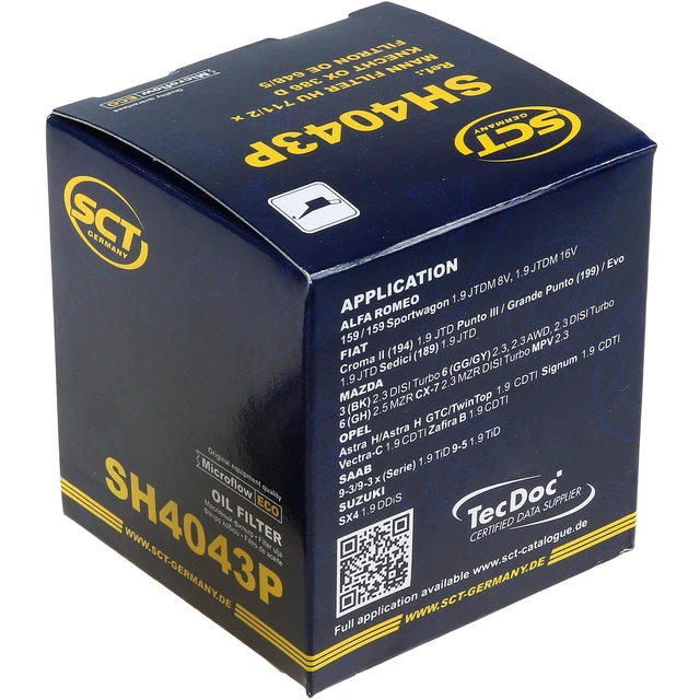 SCT Pacchetto Revisione Germania 5 L Liqui Moly 3756 Top Tec 4600 5W-30 per Opel 9