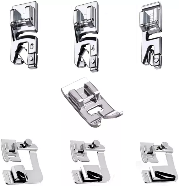 7PCS Presser Foot Kit for Singer, Brother, Janome Low Shank Sewing Machines