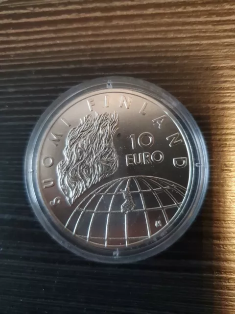 Finnland 2002 Silbermünze 10 Euro 50 Jahre Olympische Spiele Helsinki , stg