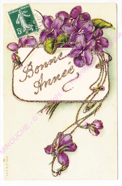 CPA Fantaisie Ancienne Avec Découpage Colombe Et Fleurs – Paris, Années 1900