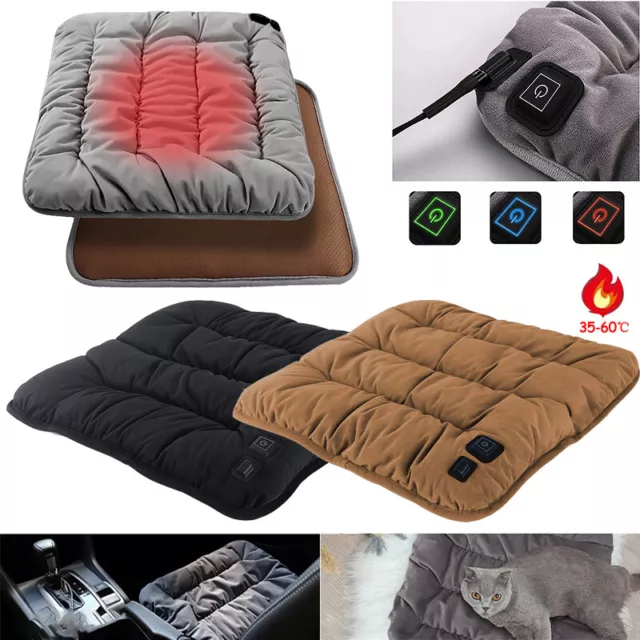 Electric Heating Pad USB Heated Seat Cushion Warm Pad for Home Chair Car Seat