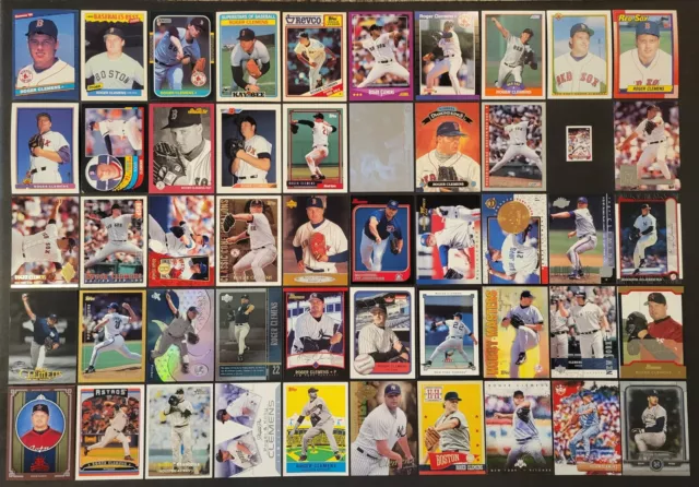 Lot of 50 Different ROGER CLEMENS Baseball Cards 7xCY 1986-2019 BB2972