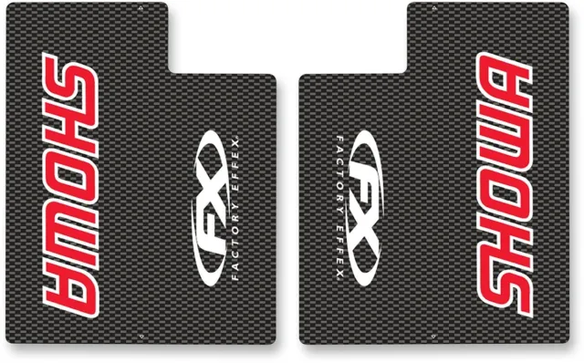 Factory Effex Showa Carbon Fiber Upper Fork Shield Graphics Kit (02-7010)