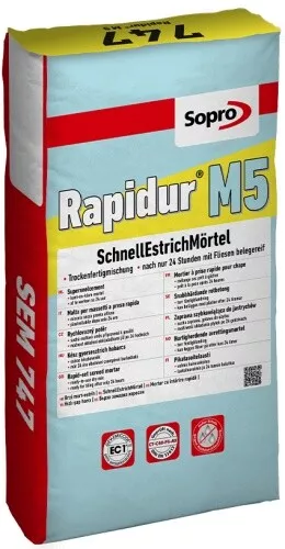 Sopro Rapidur M5 SchnellEstrichMörtel Schnellestrich Estrich 25kg