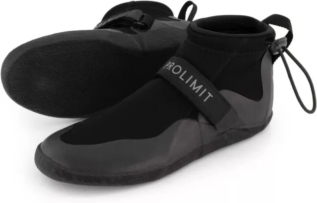 Wetsuit Beach Shoes Size UK 9 - 9.5 Prolimit Raider 2 mm Neoprene Unisex - Black