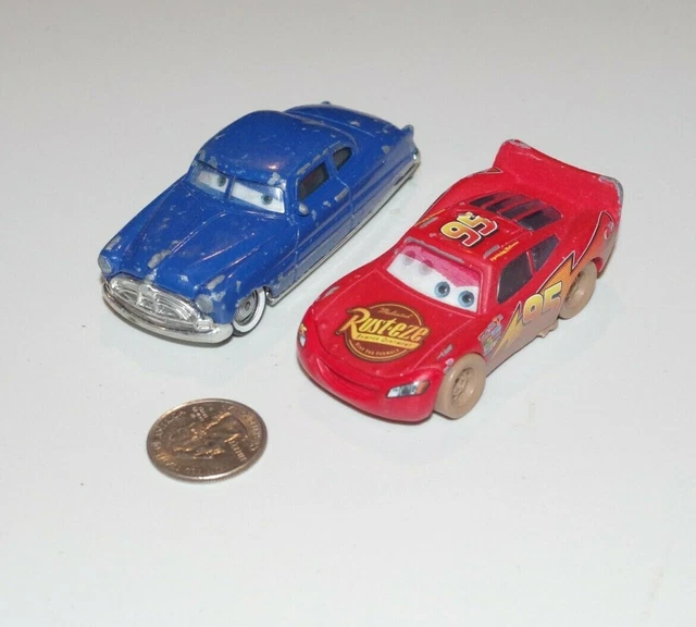 DISNEY PIXAR CARS Doc Hudson Lightning McQueen Lenticular Lot Diecast ...