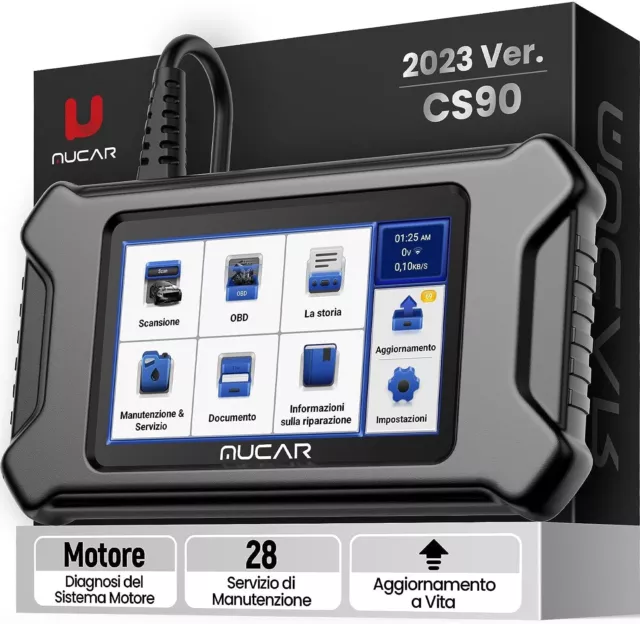 28 Resets MUCAR CS90 Diagnosi OBD2 Scanner Strumento diagnostico motore