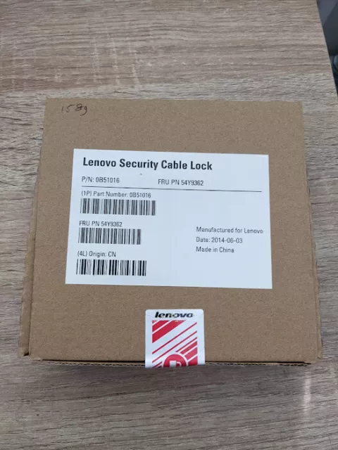 Lenovo Kensington Security Cable Lock with keys - 54Y9362 0B51016 Sealed