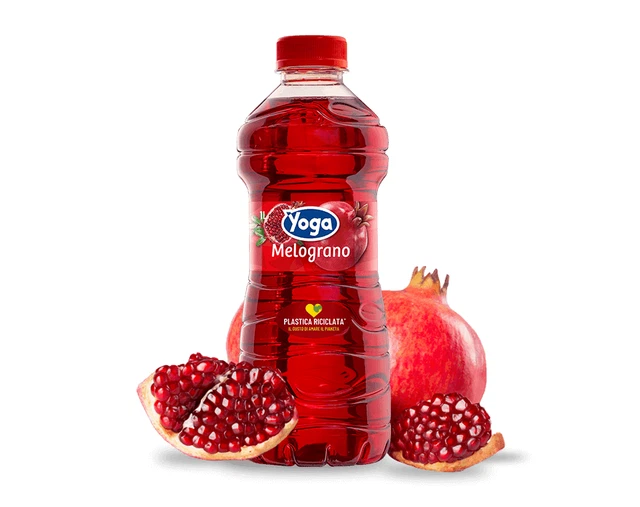Yoga Melograno Succo di Frutta al Gusto di Melograno Ricco di Vitamine 1L
