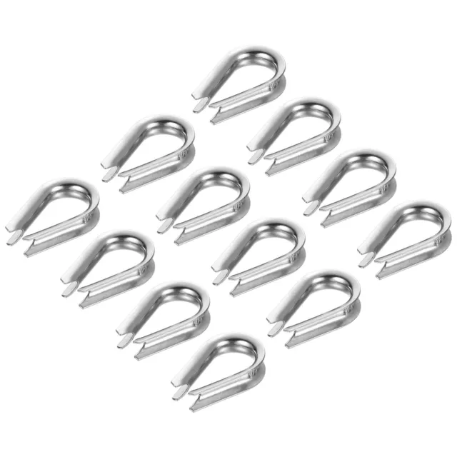 M5 Stainless Steel Thimble, 50 Pack Wire Rope Thimbles for 3/16" Wire Rope