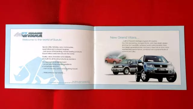 2005 SUZUKI GRAND VITARA (JT) UK Launch Sales Brochure - 3 Door 5 Door 1.6 2.0 2