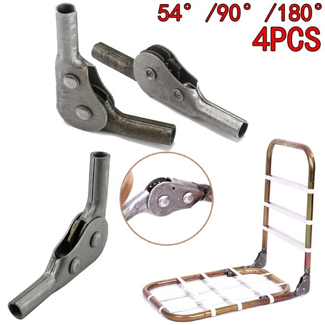 Cerniere articolate divano in acciaio set 4 pz con diametro tubo 16 mm e lunghezza 150 mm