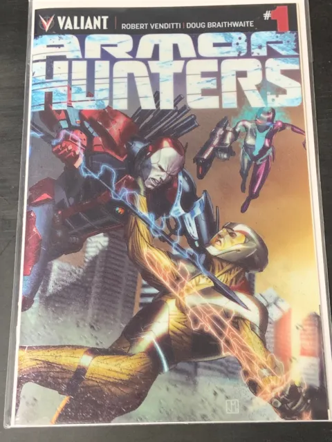Armor Hunters 1 Valiant Comics 2014 Chromium Wraparound Cover