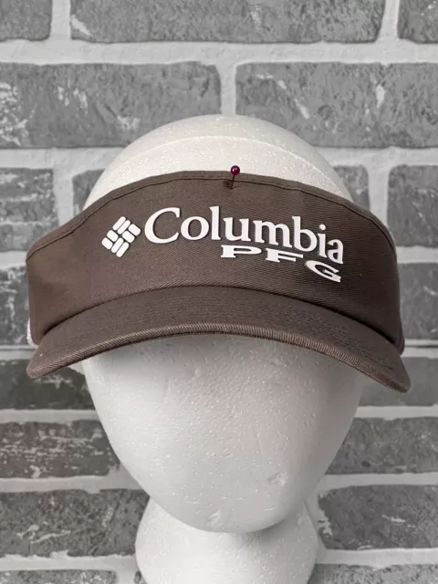 Columbia PFG Gray Visor Fishing Golf Very Nice