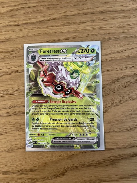 CARTE POKÉMON - Foretress EX 005/193 EV2 evolution à paldea - VF Neuve