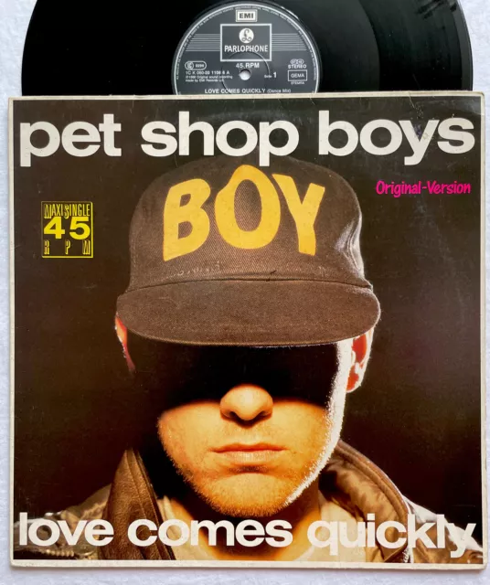 PET SHOP BOYS -Love Comes Quickly- Original German Pic. Slv. 12” (Vinyl Record)