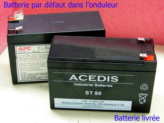 Batterie De Rechange APC #22 - Pour Onduleur, Acide-plomb, Modèle RBC22