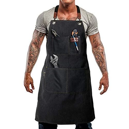 Durable Goods - Heavy Duty Canvas Work Apron [2nd Generation], Barbe