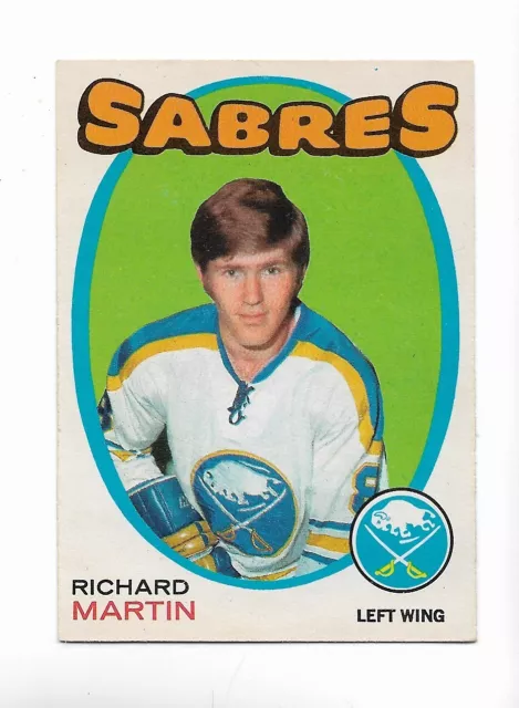 1971-72 OPC:#161 Richard Martin,Sabres RC