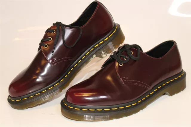 Zapatos Oxford Dr. Martens veganos 1461 para mujer talla 8 39 rojo cereza con cordones