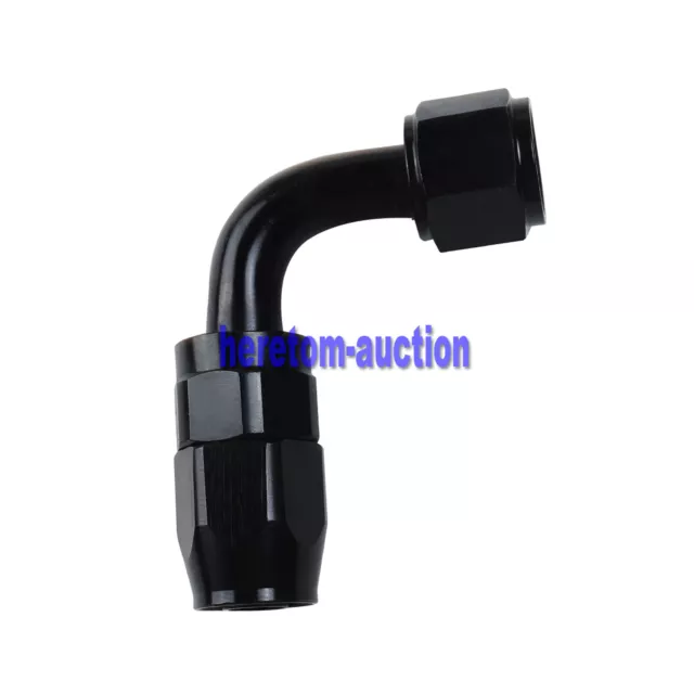 AN8 8AN 90 Degree Fast Flow Swivel Fuel Oil Gas Line Hose End Fitting Adaptor