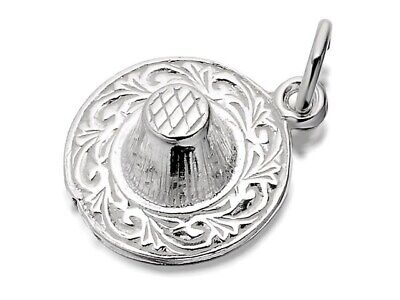 F.Hinds Sterling Silver Traditional Welsh Hat Charm Jewellery Pendant Gift