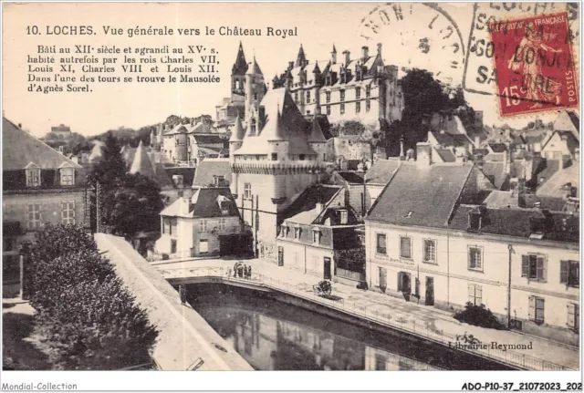 ADOP10-37-0991 - LOCHES - vue générale vers le château royal