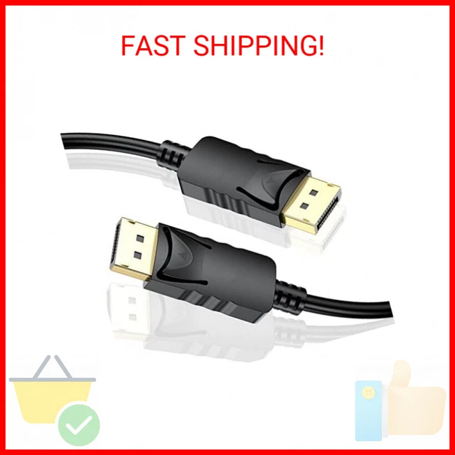 DisplayPort Cable 6FT, ALINKVITE 4K DP to DP Cable for Lenovo, Dell, HP, ASUS, M