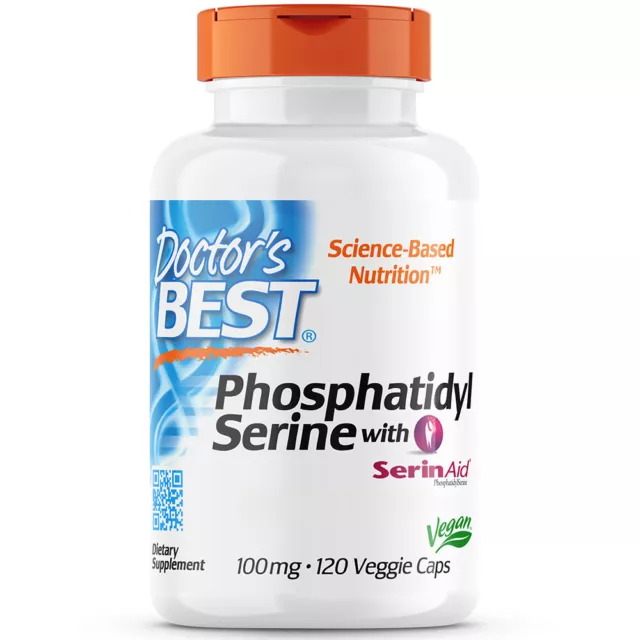 Doctor's Best, Phosphatidylserine with SerinAid®, 100mg, 120 Veg. Kapseln