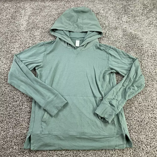 Athleta Girl Hoodie Extra Large 14 Long Sleeve Pullover Kangaroo Pocket Green