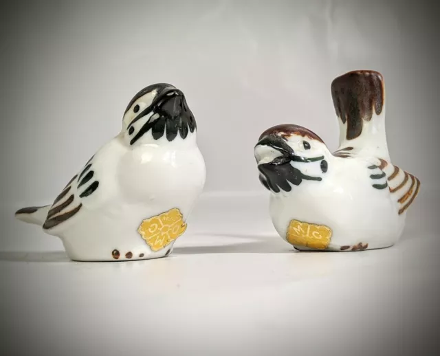 Vintage Japanese Collectible OMC Otagiri Brown Bird  Set Figurine