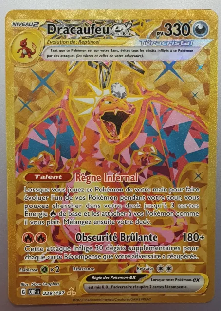 [FR] Pokémon Carte EV03 228/197 Dracaufeu ex SECRETE