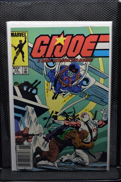 G.I. Joe A Real American Hero #24 Newsstand Marvel 1984 Snake Eyes Cobra 8.5