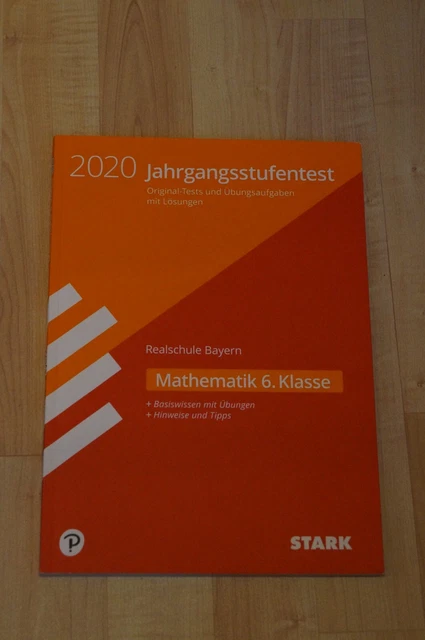 Jahrgangsstufentest Bayern Gymnasium Mathe 6 Klasse übungen MATHEMATIK KLASSE 6 Jahrgangsstufentest Realschule Bayern 2020 EUR 8,00