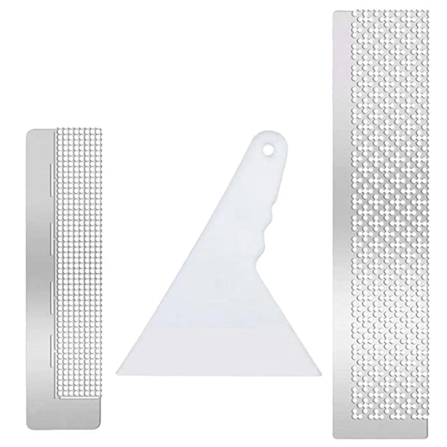 3PCS Diamant Malerei Werkzeuge Set- Mesh Herrscher und Fix Werkzeug Schaber