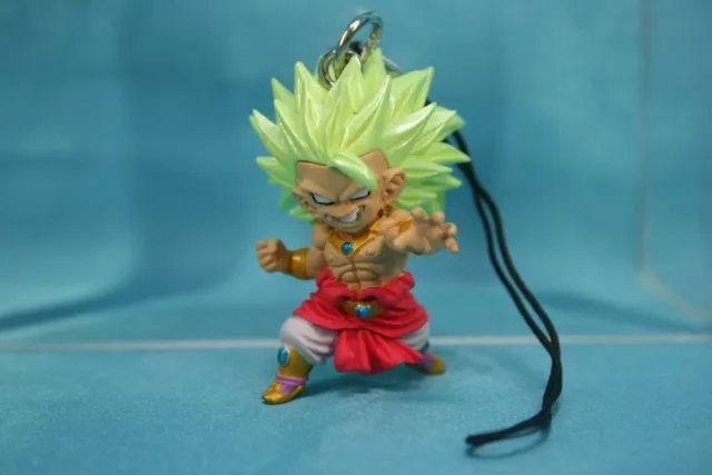 Bandai Dragonball Z UDM 3 Gashapon Mini Figure Strap SS Super Saiyan Broly